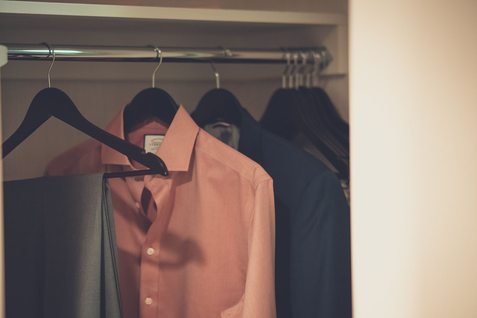 Shirts hanging in a wardrobe - co-ord set vs separates for Indian men