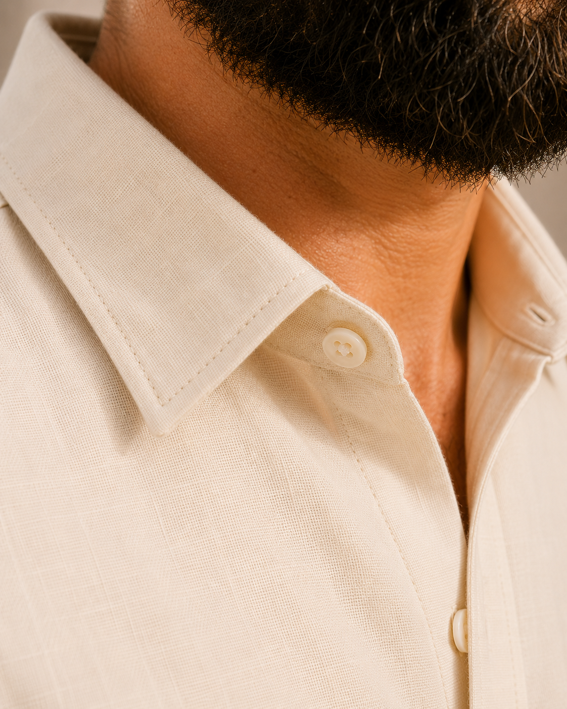 Ivory Premium Linen co-ord set for men, sangeet and engagement outfit
